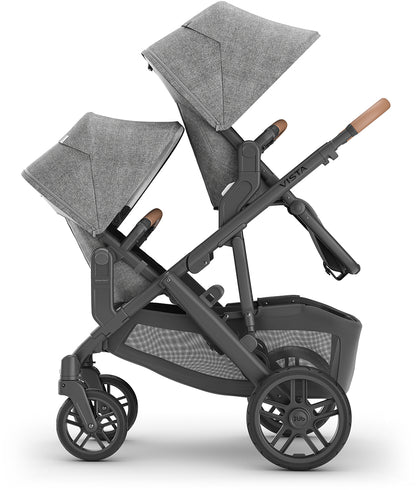 UPPAbaby VISTA V2 Double Stroller Bundle with Rumble Seat V2+ - Greyson