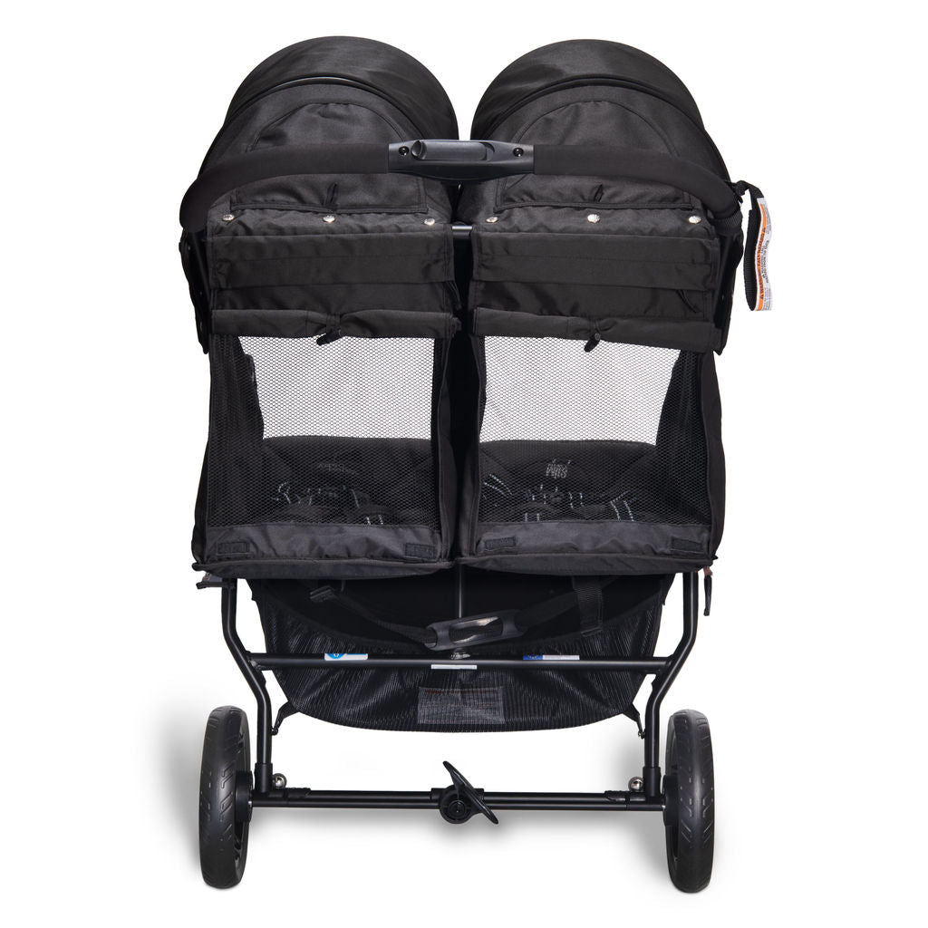 Valco Baby Slim Twin Side By Side Double Stroller - Licorice