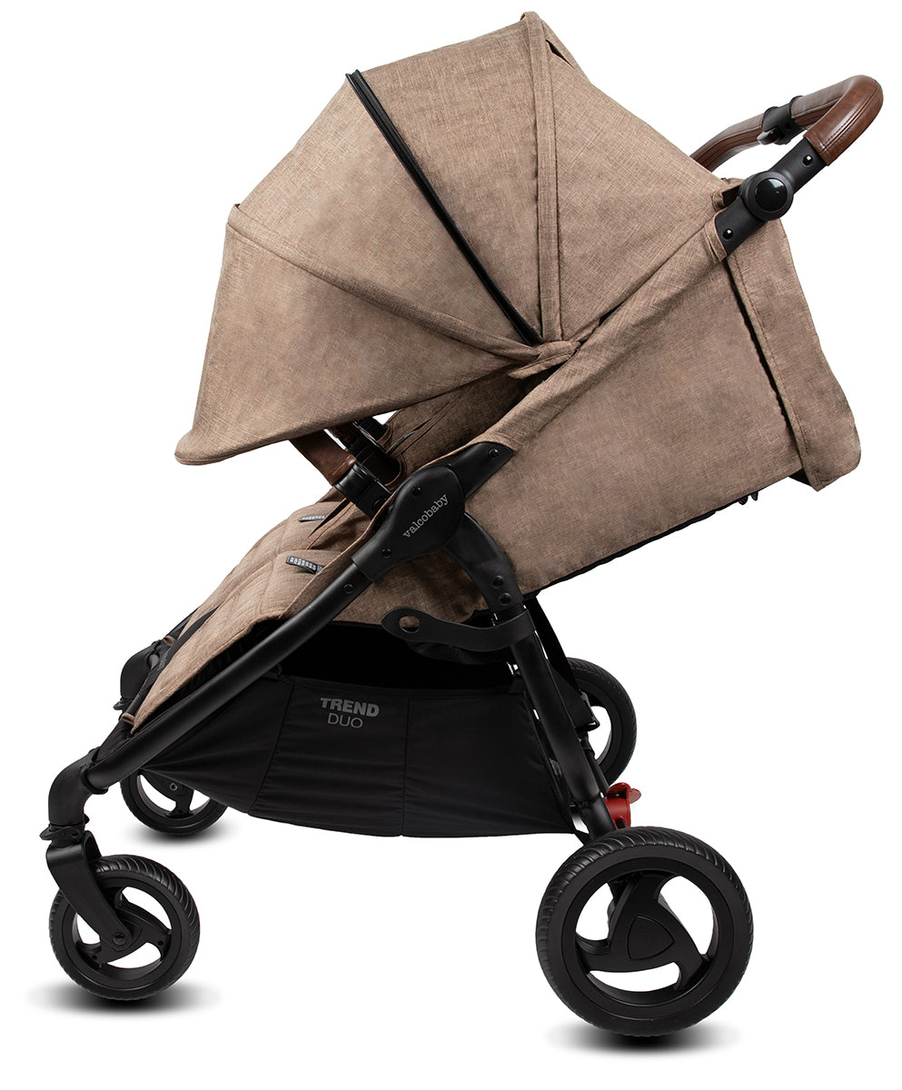 Valco Snap Duo Trend Side by Side Double Stroller - Cappuccino (Albee Exclusive)