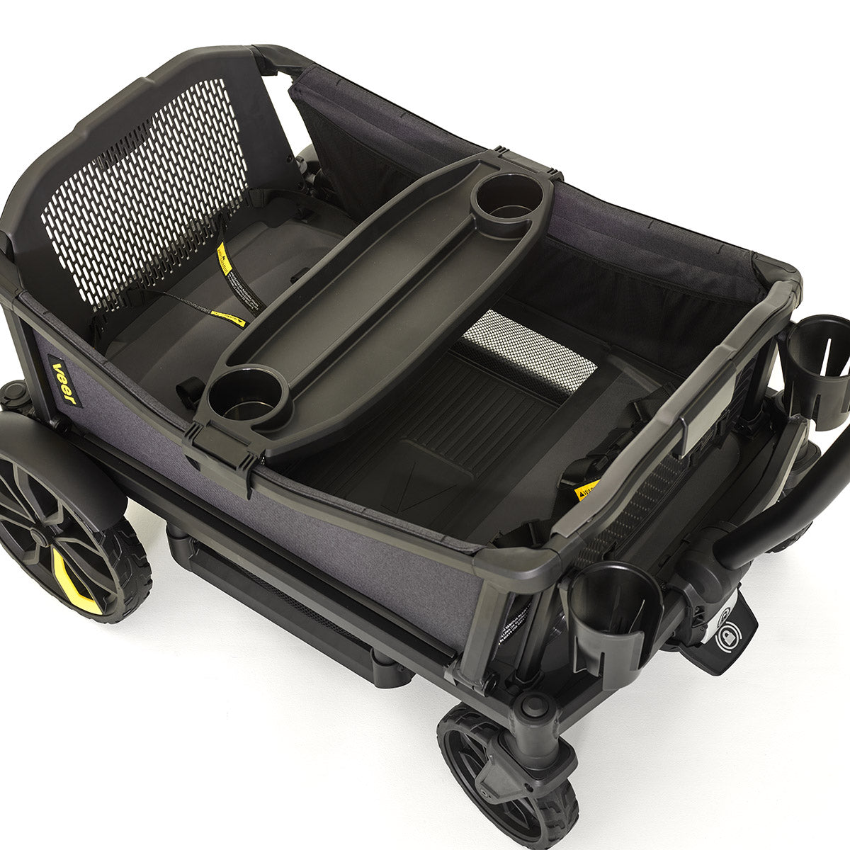 Veer Cruiser XL (4 Seater) Stroller Wagon + 2 Canopy Bundle - Grey