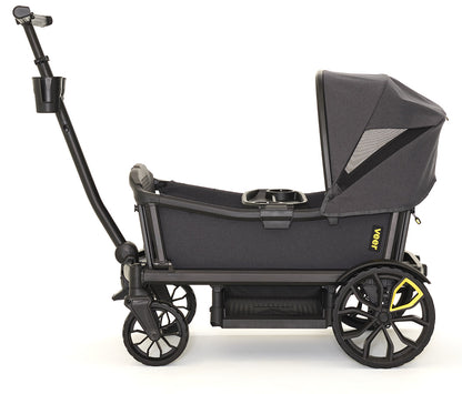 Veer Cruiser XL (4 Seater) Stroller Wagon + Canopy Bundle - Grey