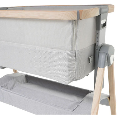 Venice Child California Dreaming Bedside Bassinet - Gray Wood