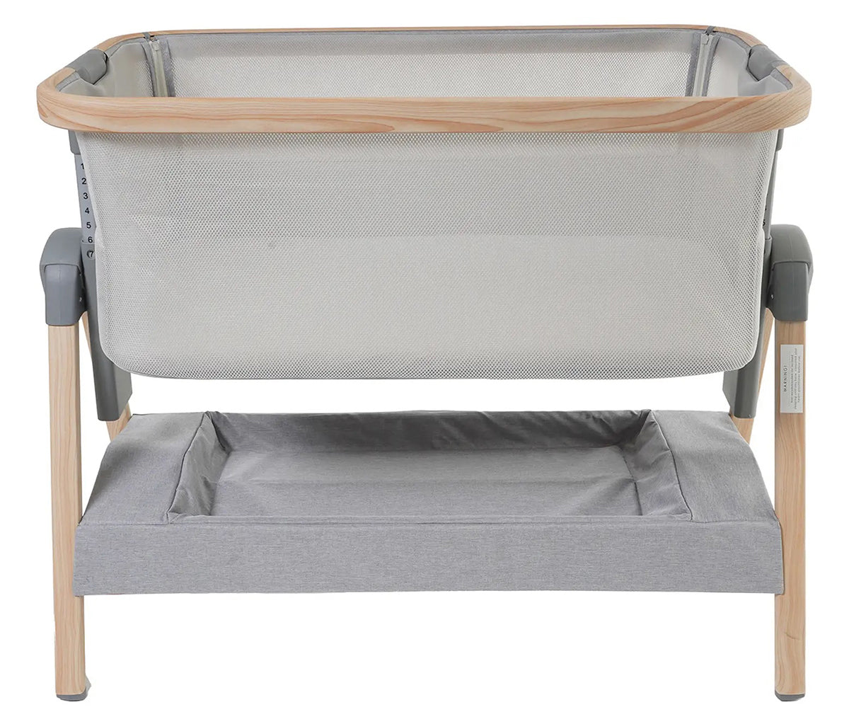 Venice Child California Dreaming Bedside Bassinet - Gray Wood