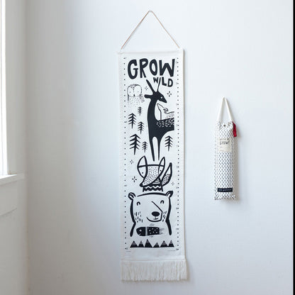 Wee Gallery Canvas Growth Chart - Woodland