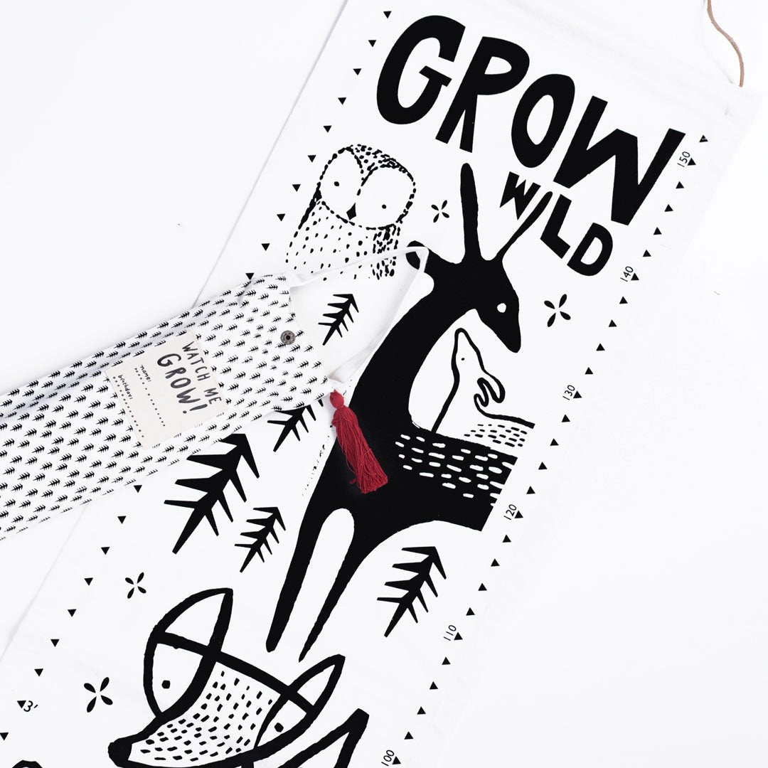 Wee Gallery Canvas Growth Chart - Woodland