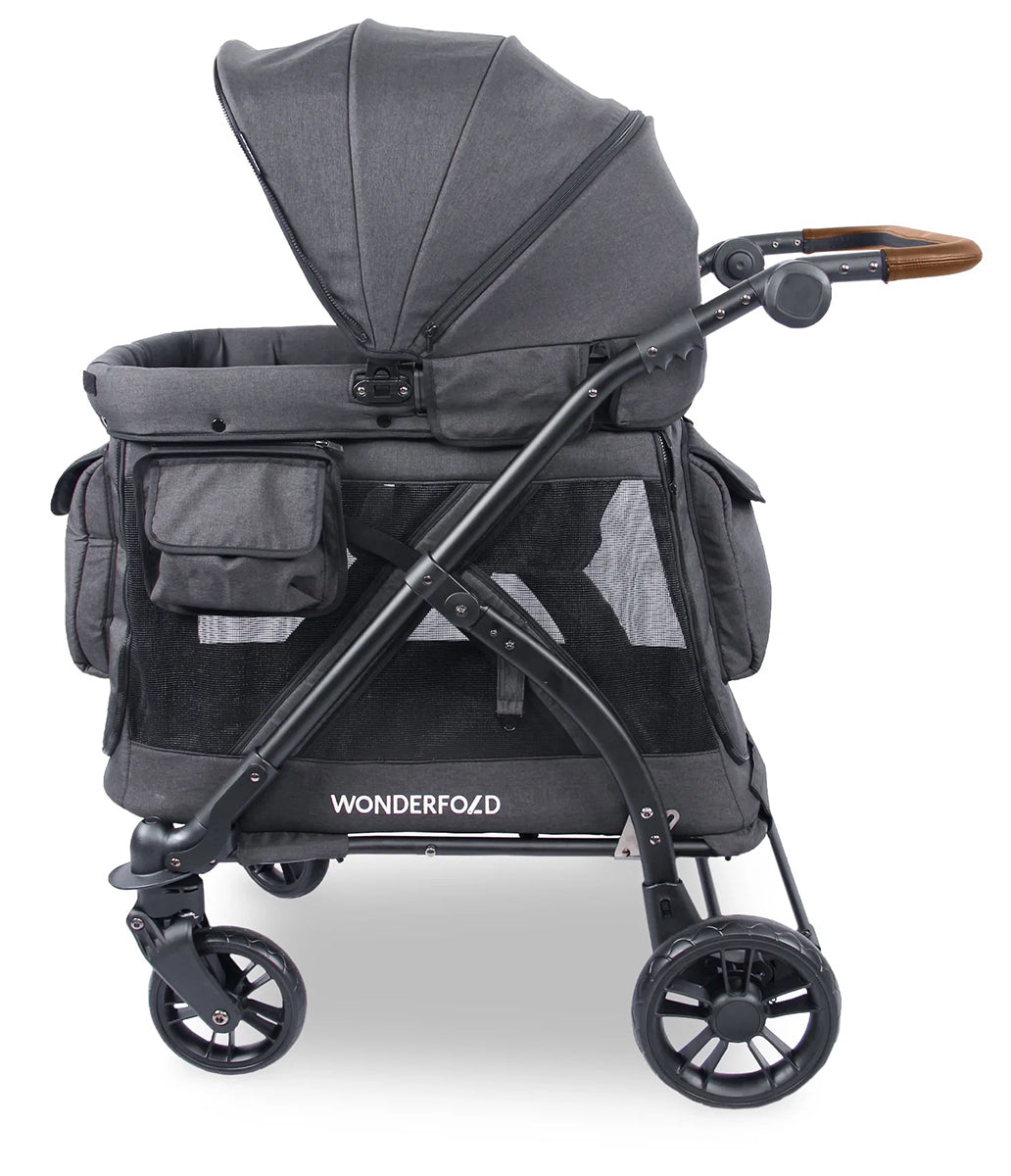 Wonderfold M1 (1 Seater) Stroller Wagon - Volcanic Black