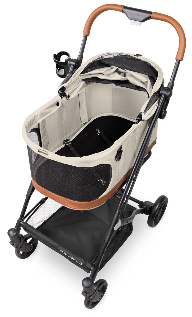 WonderFold P2 Pet Stroller - Sandy Beige