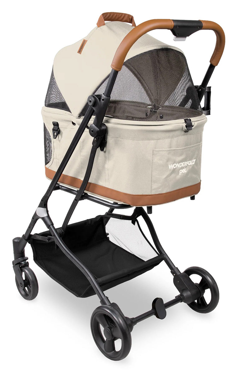 WonderFold P2 Pet Stroller - Sandy Beige