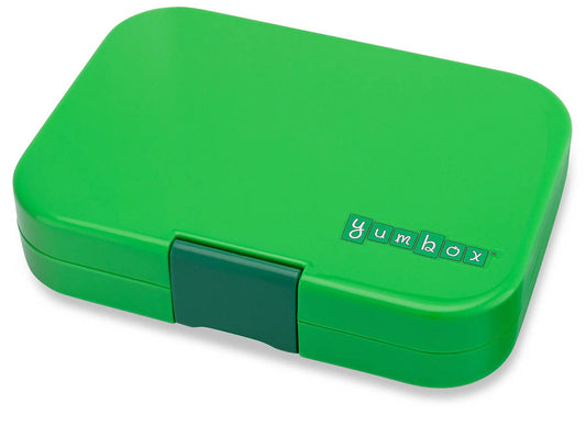 Yumbox Leakproof Bento Lunchbox, Panino - Bamboo Green / Shark Tray