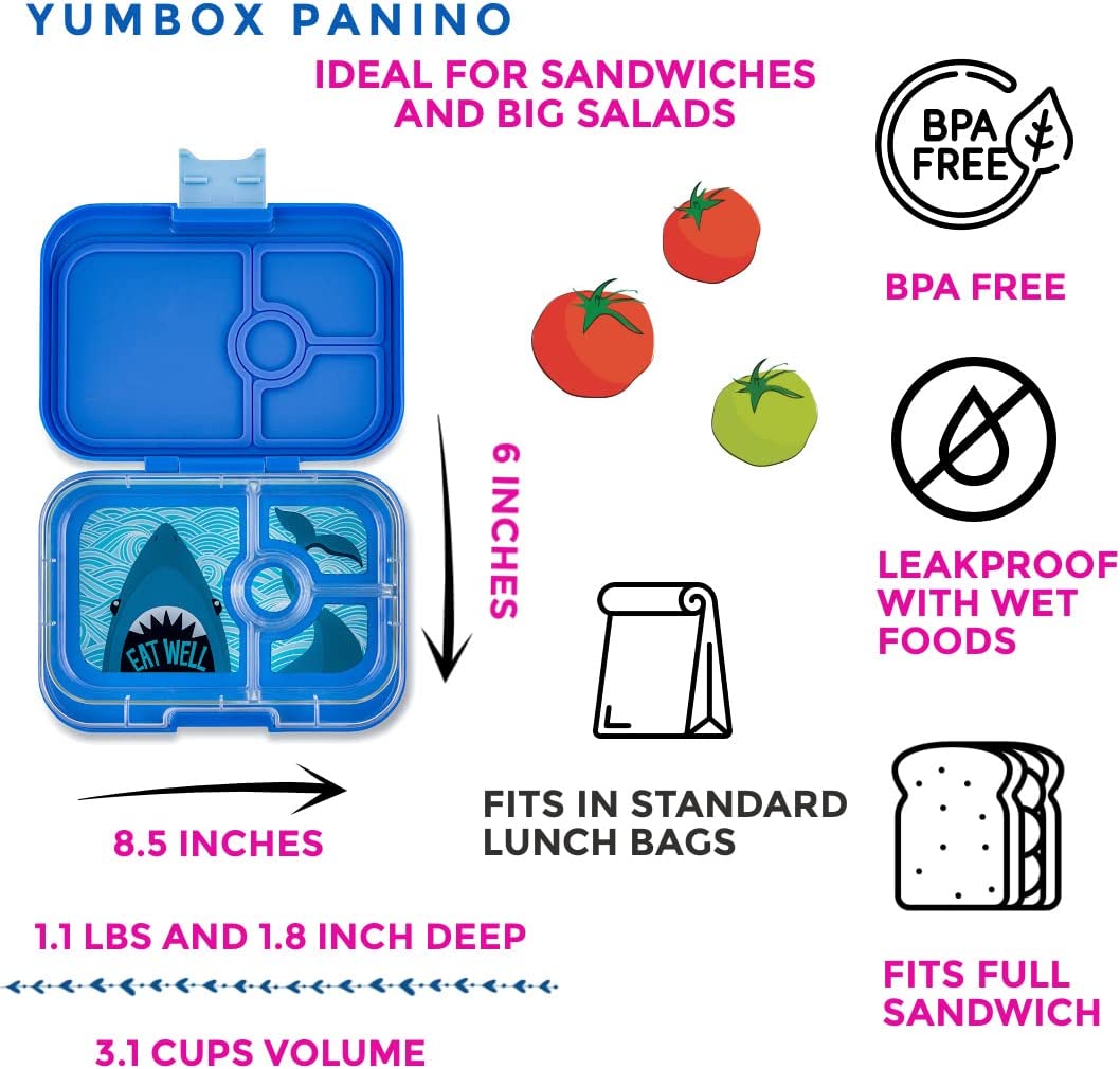 Yumbox Leakproof Bento Lunchbox, Panino - Power Pink Panda