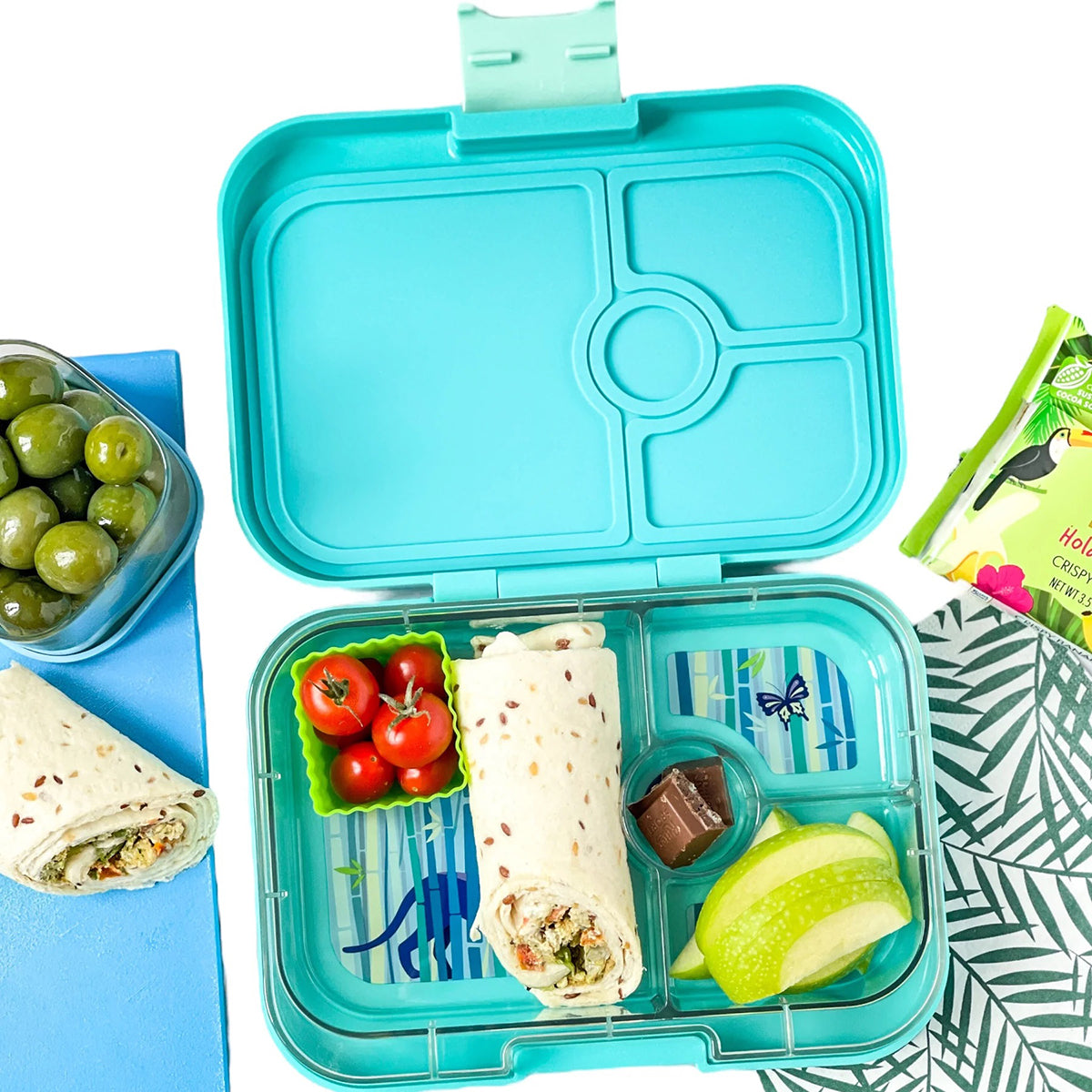 Yumbox Leakproof Bento Lunchbox, Panino - Tropical Aqua / Panther