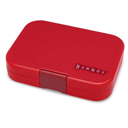 Yumbox Leakproof Bento Lunchbox, Panino - Wow Red / Shark Tray