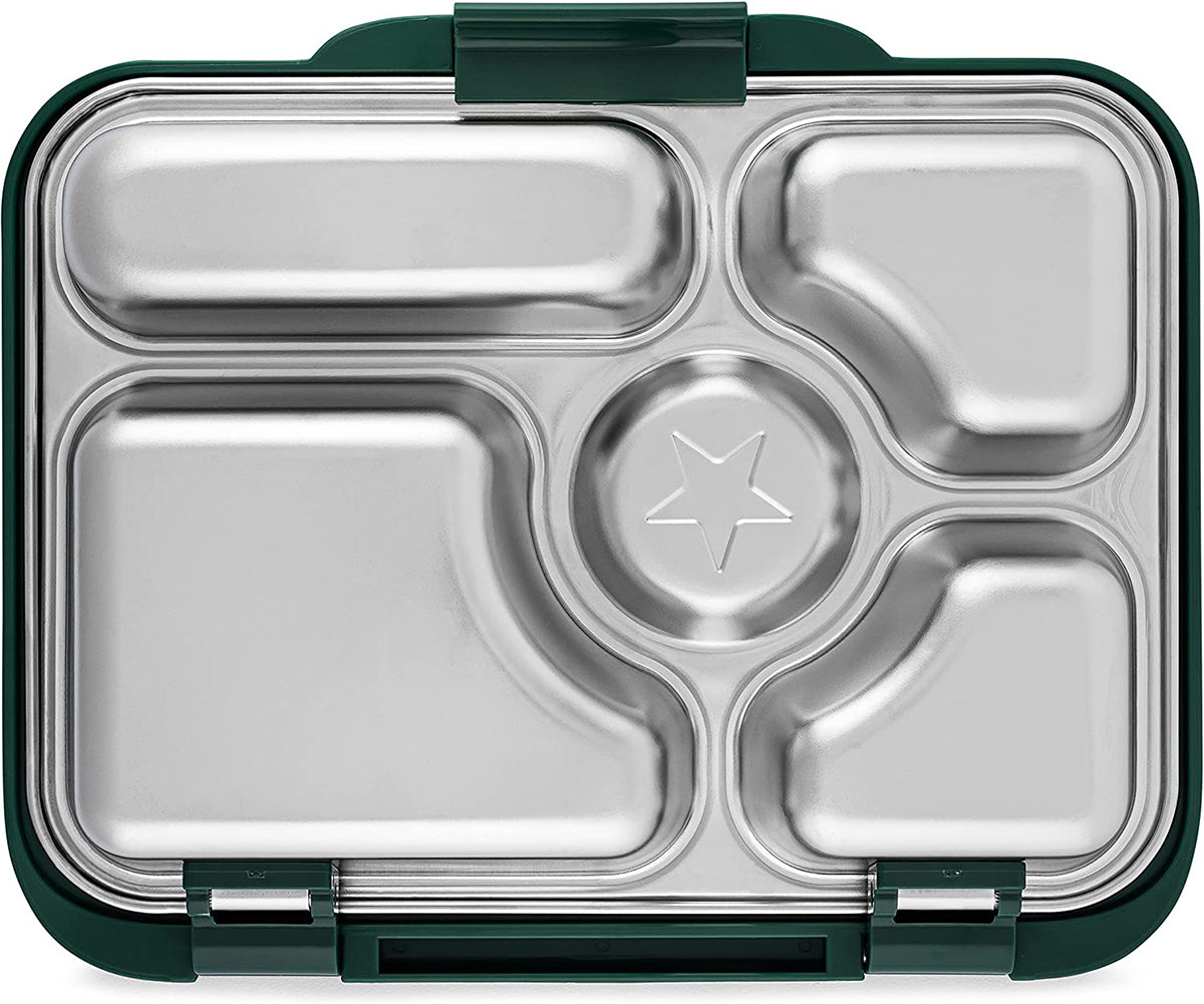 Yumbox Leakproof Bento Lunchbox, Presto Stainless Steel - Kale Green