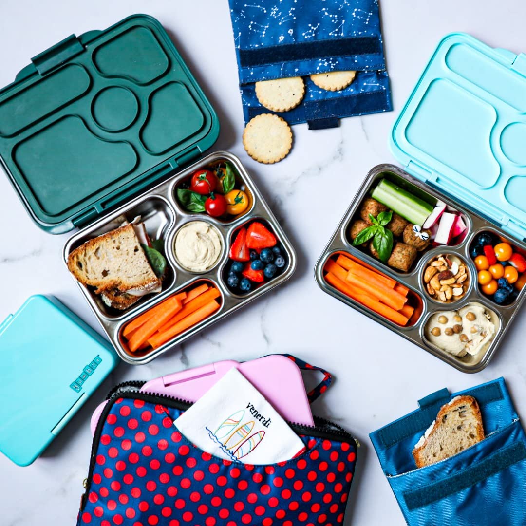 Yumbox Leakproof Bento Lunchbox, Presto Stainless Steel - Kale Green