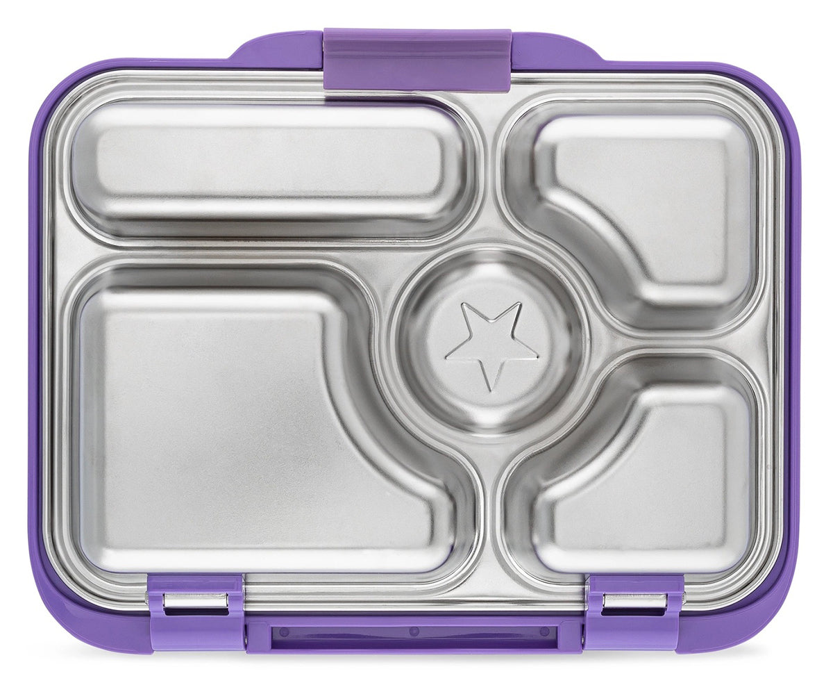 Yumbox Leakproof Bento Lunchbox, Presto Stainless Steel - Remy Lavender