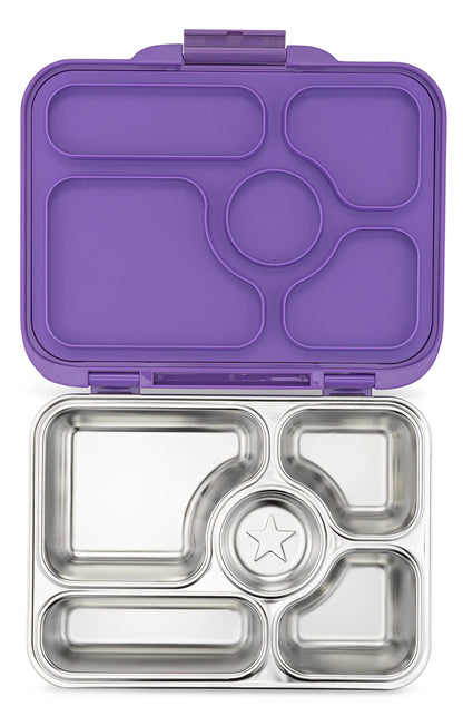 Yumbox Leakproof Bento Lunchbox, Presto Stainless Steel - Remy Lavender