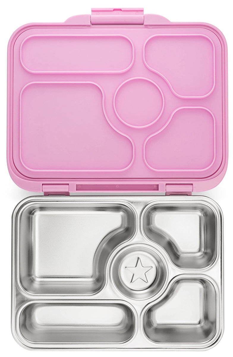 Yumbox Leakproof Bento Lunchbox, Presto Stainless Steel - Rose Pink