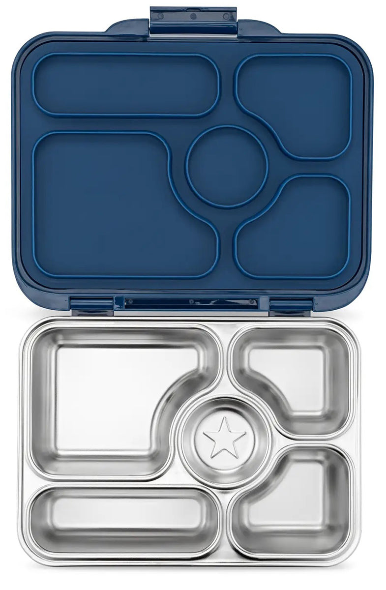 Yumbox Leakproof Bento Lunchbox, Presto Stainless Steel - Santa Fe Blue