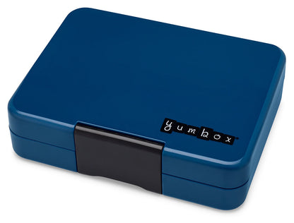 Yumbox Leakproof Bento Snack Box, 3 Compartment - Monte Carlo Blue / Navy