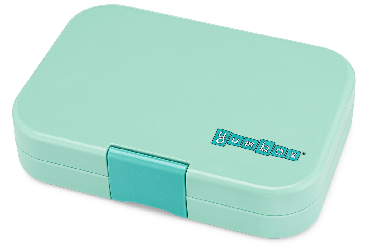 Yumbox Original Leakproof Bento Lunchbox, 6 Compartment - Serene Aqua / Paris Tray