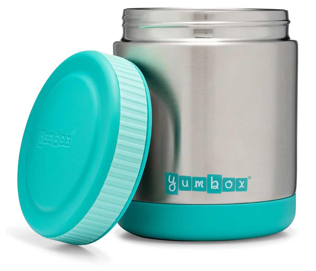 Yumbox Zuppa Stainless Steel Thermal Food Jar & Spoon, 14oz - Caicos Aqua