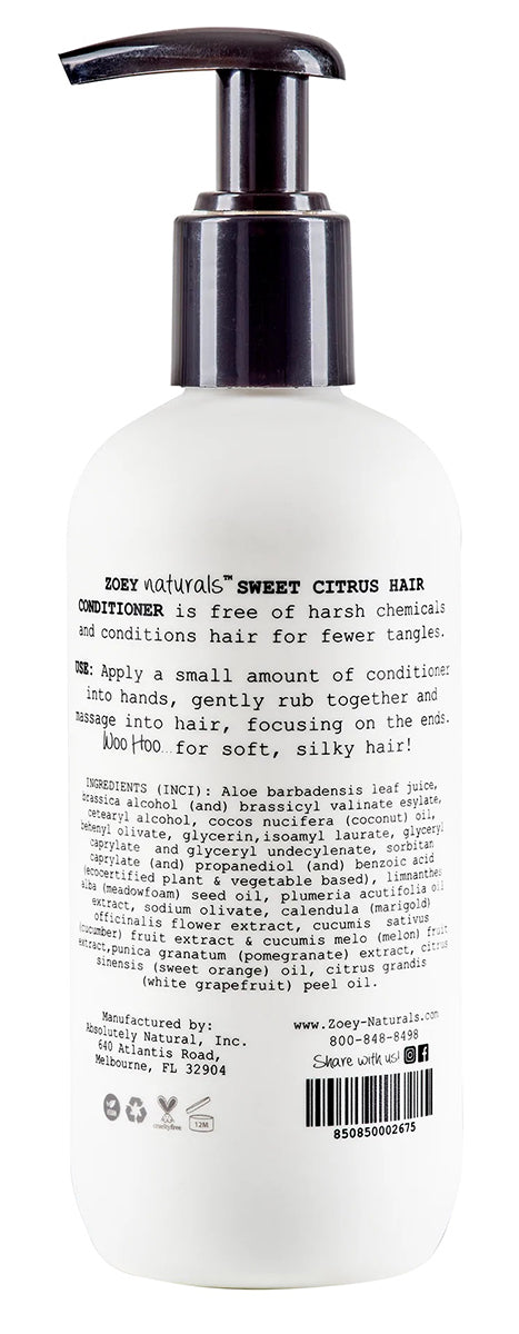 Zoey Naturals Hair Conditioner - Sweet Citrus