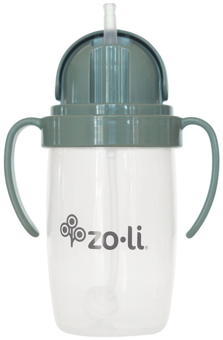 Zoli Bot 2.0 Weighted Straw Sippy Cup, 10oz - Spruce Green