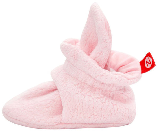 Zutano Cozie Fleece Baby Bootie - Baby Pink, 3m