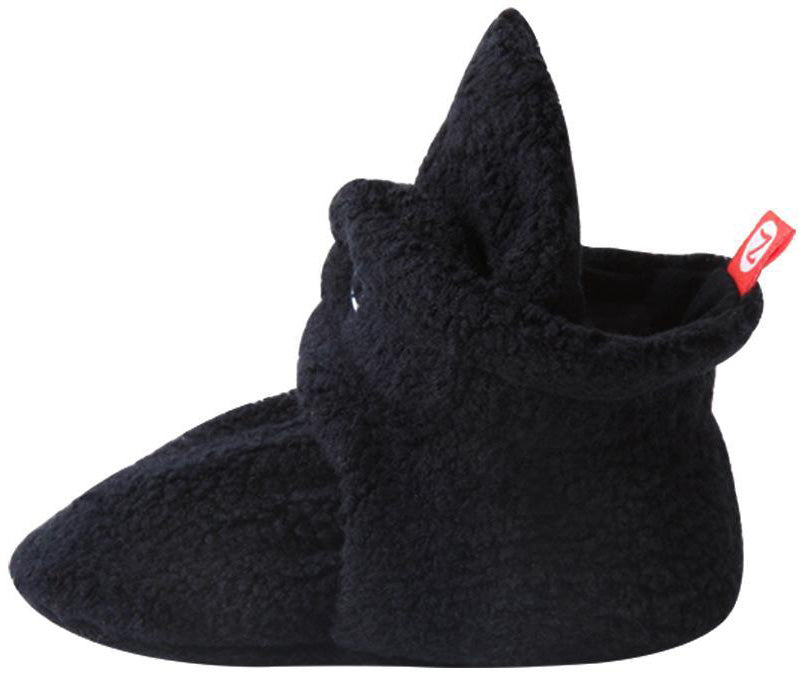 Zutano Cozie Fleece Baby Bootie - Black, 3m