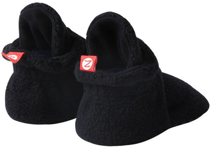 Zutano Cozie Fleece Baby Bootie - Black, 6m