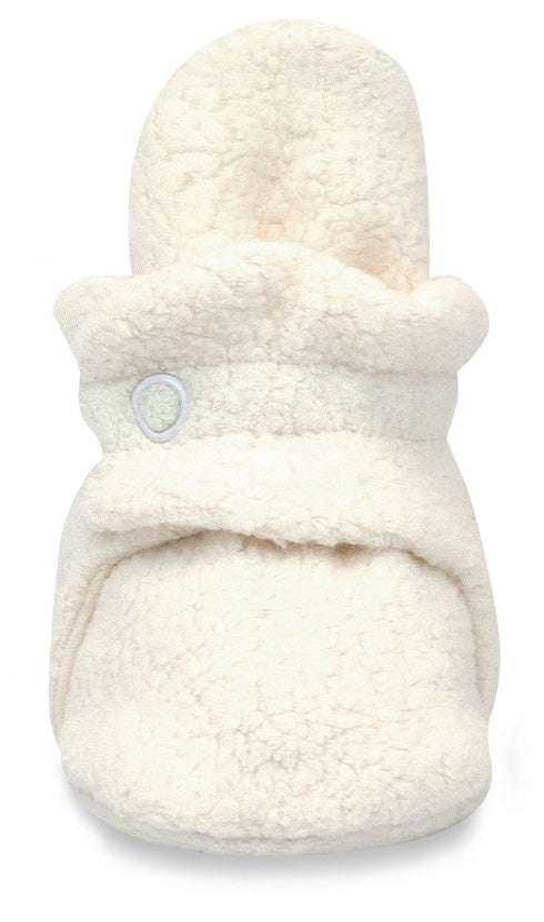 Zutano Cozie Fleece Baby Bootie - Cream, 3m