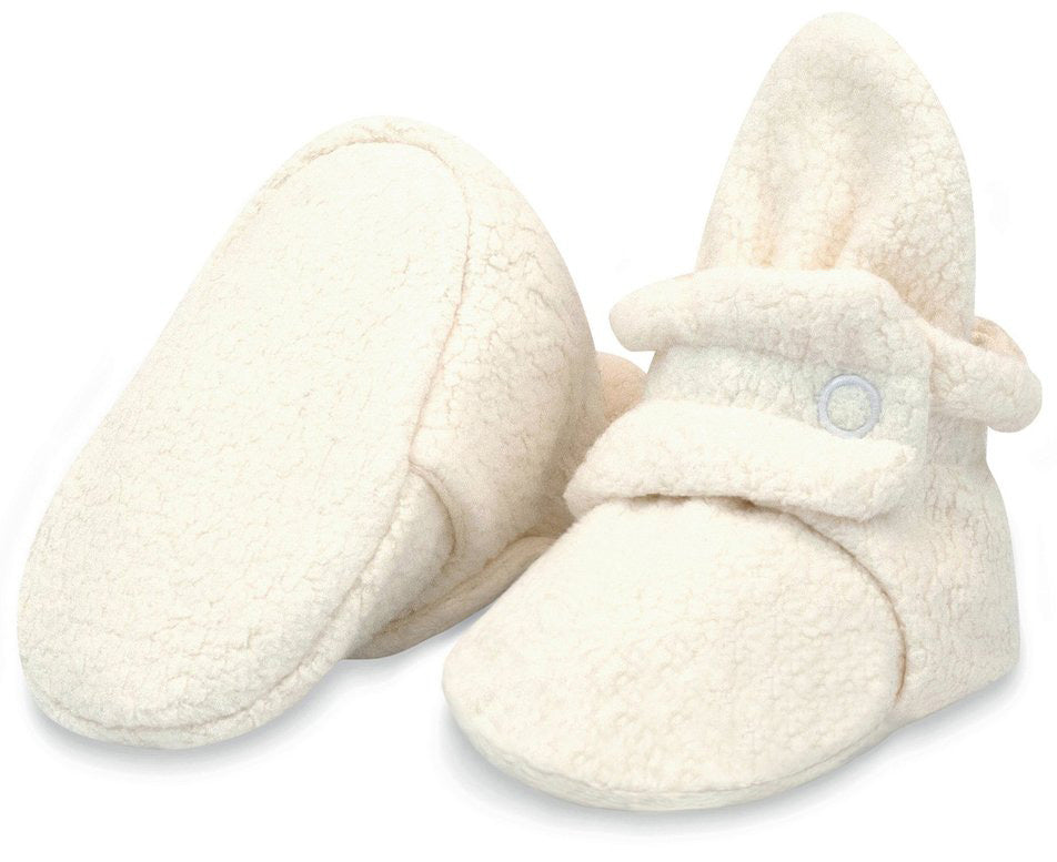 Zutano Cozie Fleece Baby Bootie - Cream, 3m