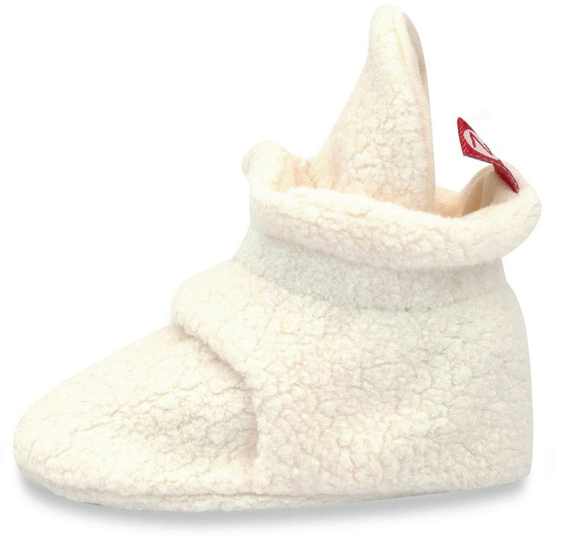 Zutano Cozie Fleece Baby Bootie - Cream, 3m