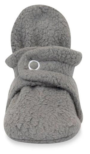 Zutano Cozie Fleece Baby Bootie - Gray, 3m