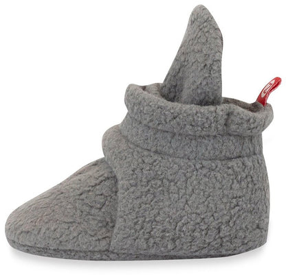 Zutano Cozie Fleece Baby Bootie - Gray, 3m