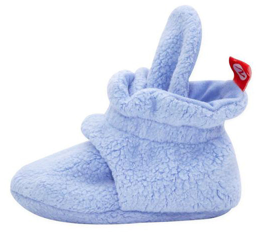 Zutano Cozie Fleece Baby Bootie - Light Blue, 3m