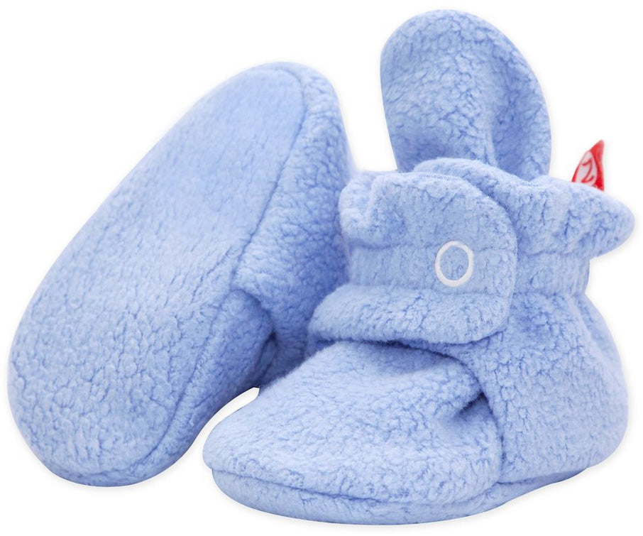 Zutano Cozie Fleece Baby Bootie - Light Blue, 6m