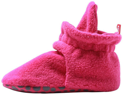 Zutano Cozie Fleece Gripper Baby Bootie - Fuchsia, 12m