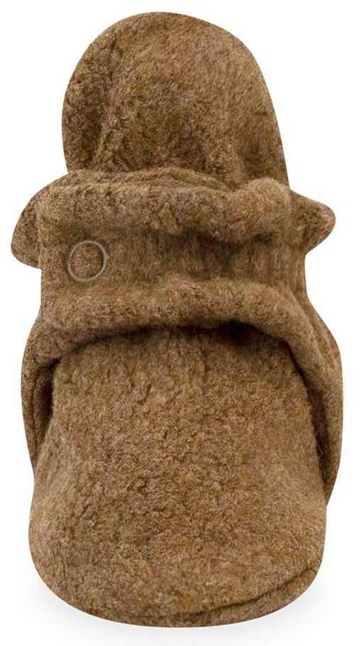 Zutano Cozie Fleece Gripper Baby Bootie - Heather Mocha, 12m