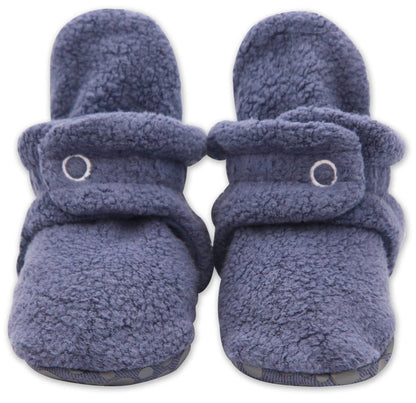 Zutano Cozie Fleece Gripper Baby Bootie - Denim Navy, 12m