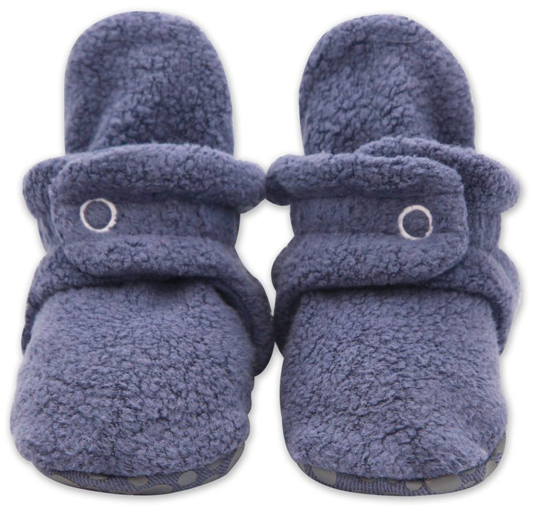 Zutano Cozie Fleece Gripper Baby Bootie - Denim Navy, 18m