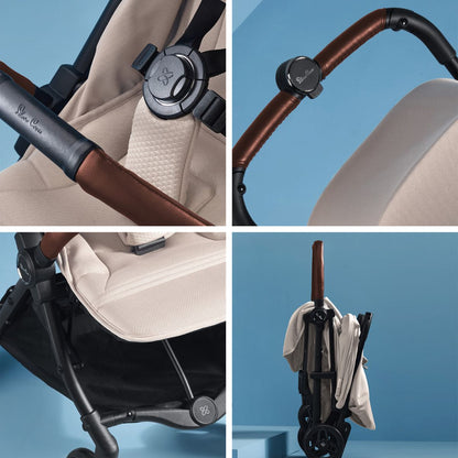 Silver Cross Jet 5 Ultra Compact Stroller - Almond