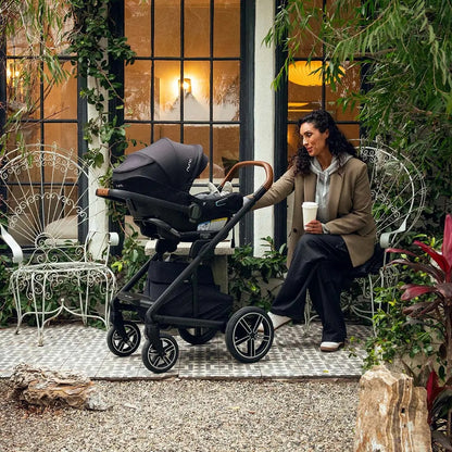 Nuna MIXX Next with Magnetic Buckle + PIPA Aire RX Travel System - Caviar