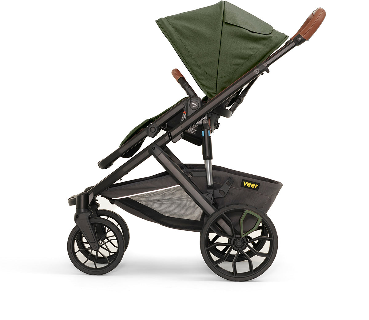 Veer Switch&Roll Luxe Single-to-Double Stroller + Color Kit Luxe Bundle - Green Jasper