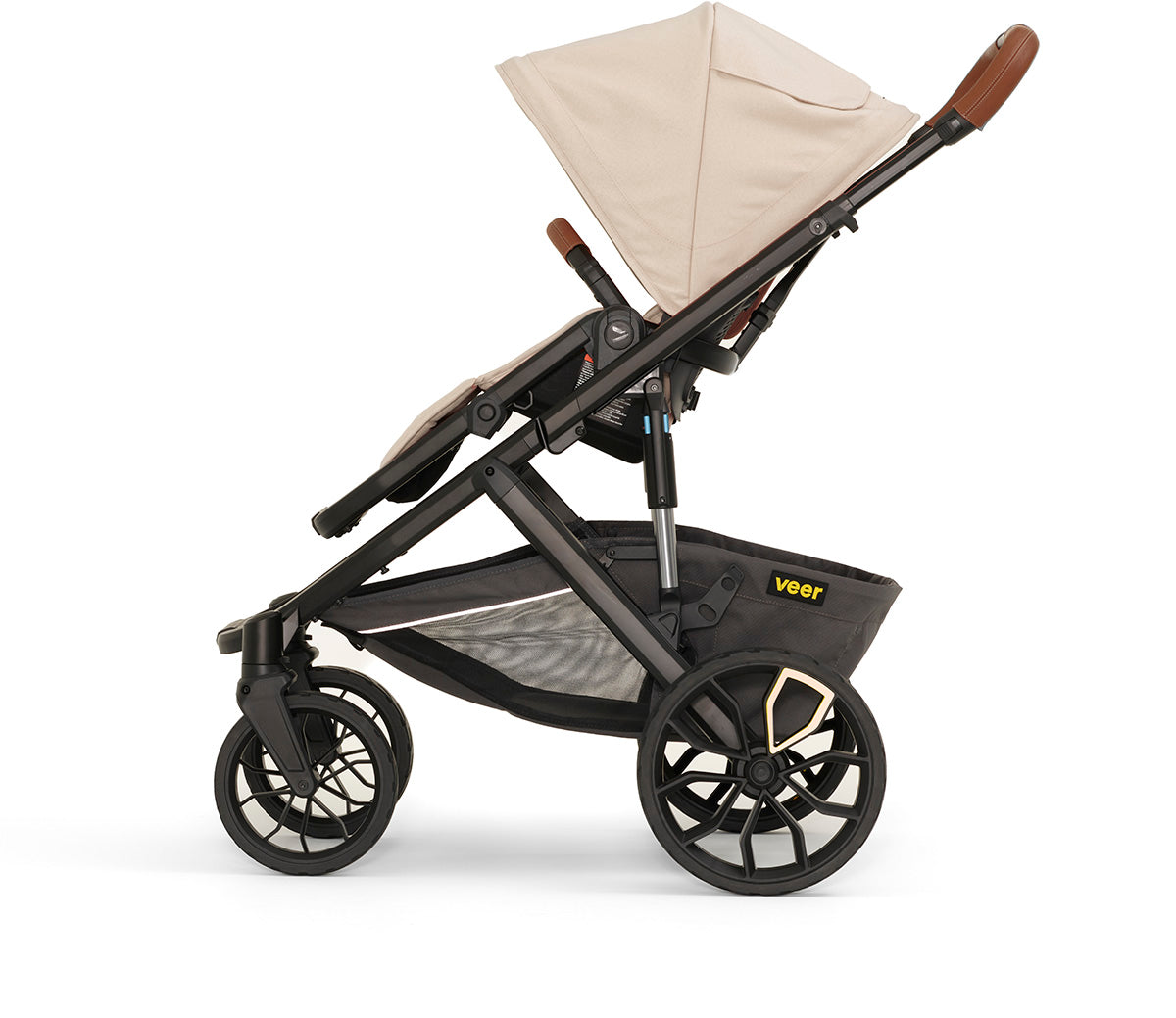 Veer Switch&Roll Luxe Single-to-Double Stroller + Color Kit Luxe Bundle - Natural