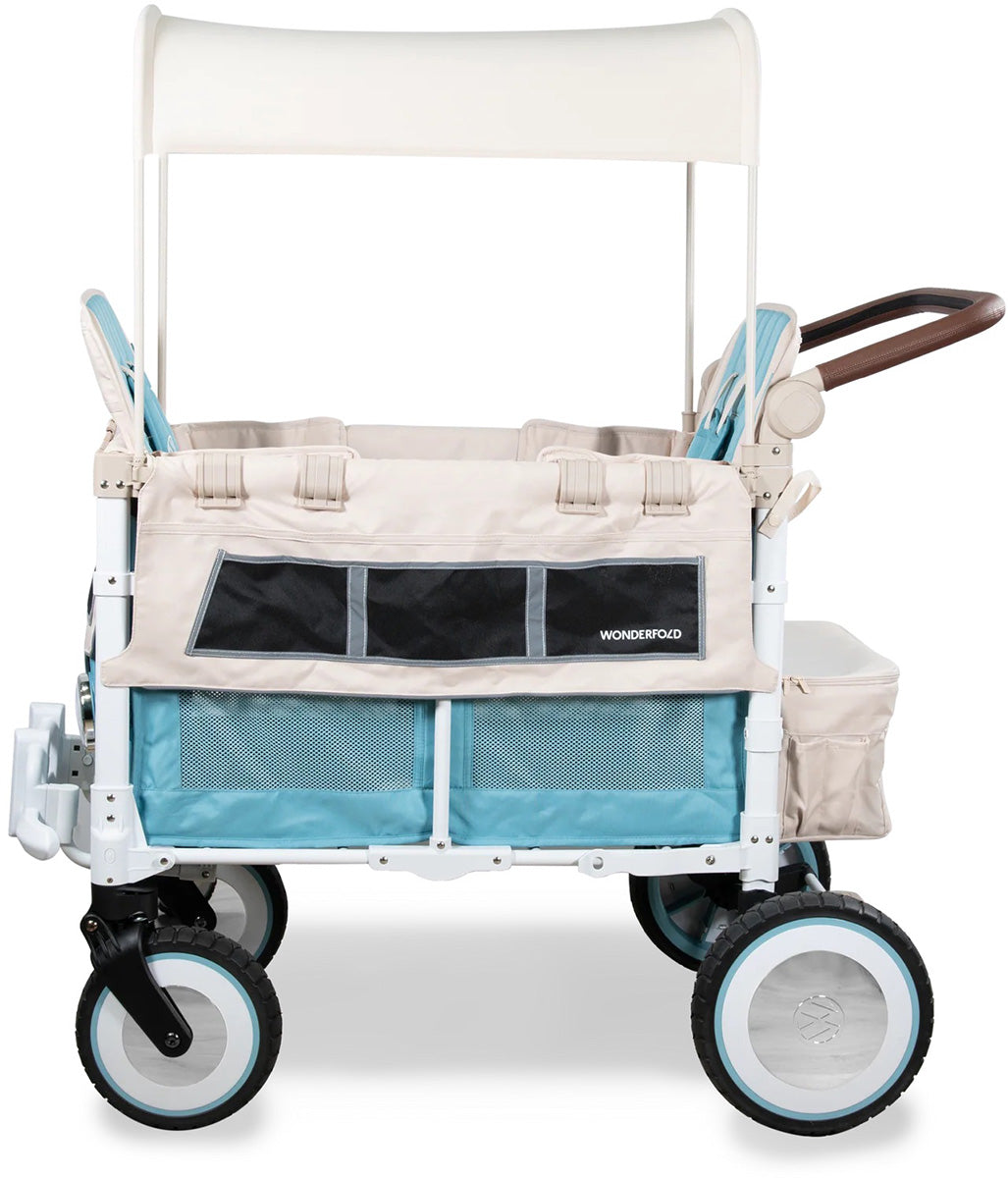 WonderFold VW2 Volkswagon Double (2 Seater) Stroller Wagon - Bondi Blue