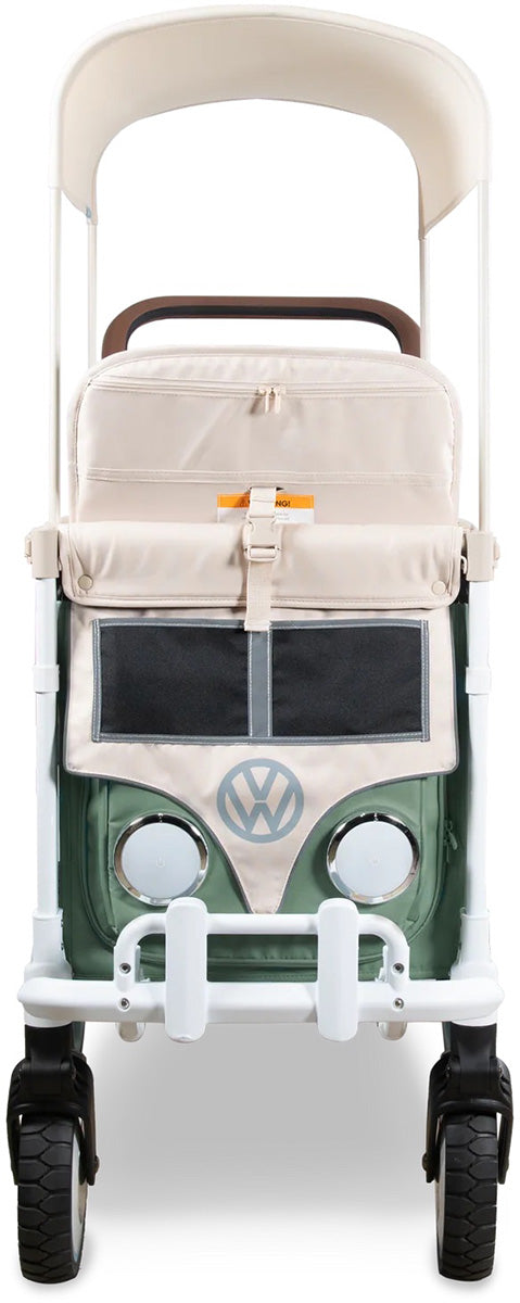 WonderFold VW2 Volkswagon Double (2 Seater) Stroller Wagon - Sage Green