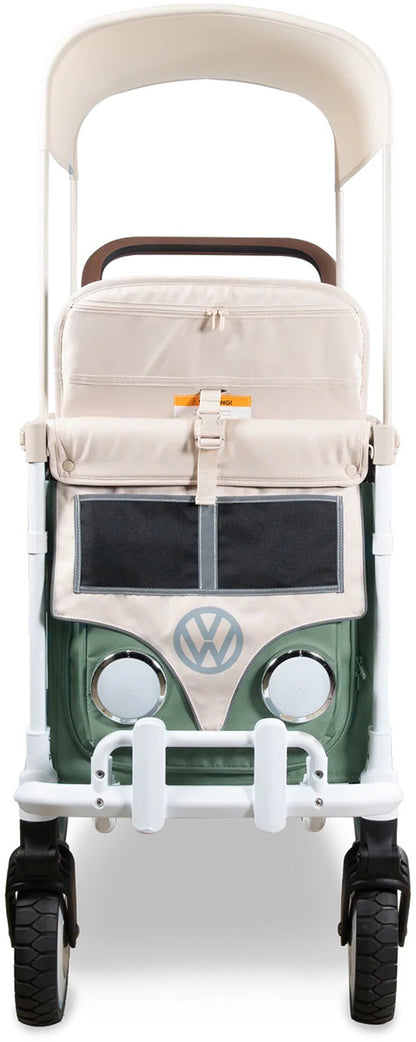 WonderFold VW2 Volkswagon Double (2 Seater) Stroller Wagon - Sage Green