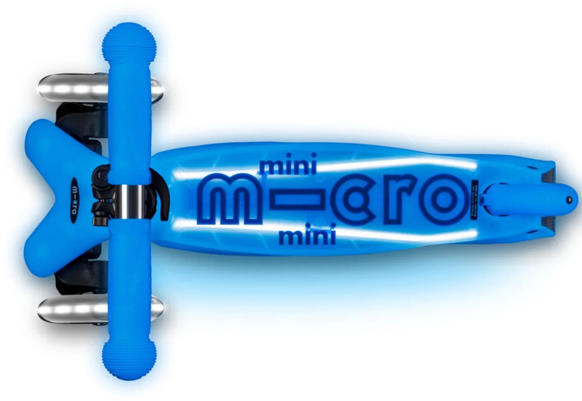 Micro Kickboard Micro Mini Glow Plus LED Scooter (2-5 years) - Arctic Blue