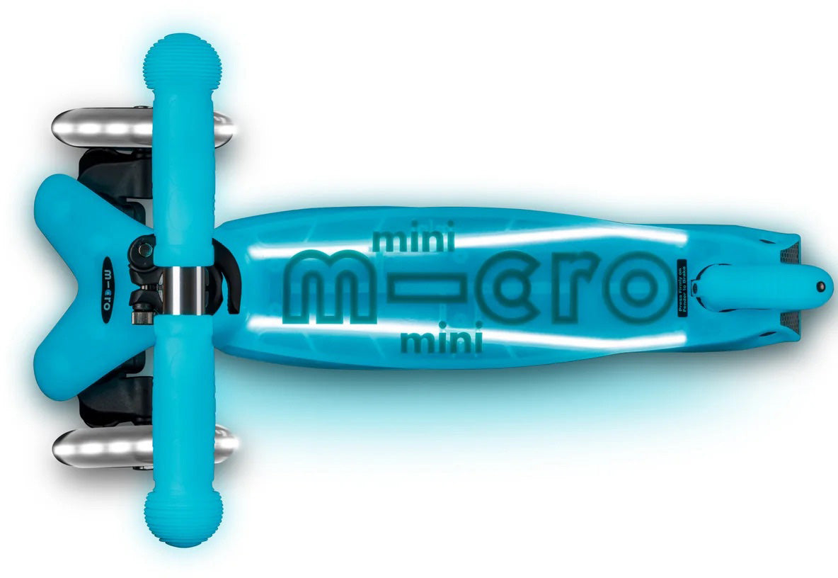 Micro Kickboard Micro Mini Glow Plus LED Scooter (2-5 years) - Glacier Aqua